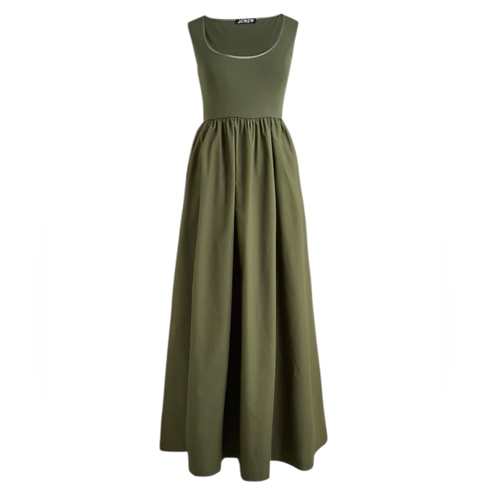 J.Crew Scoopneck Maxi Dress - Dark Capers